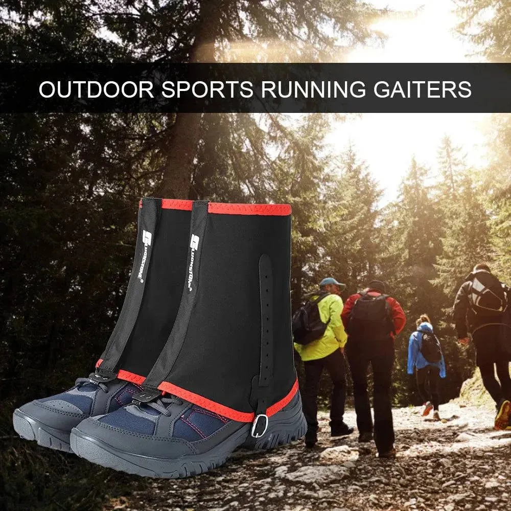 1 Pair of Gaiters Outdoor Sports Running Trail Gaiters Protective Shoe Covers Nylon for Cycling Running Mountaineering