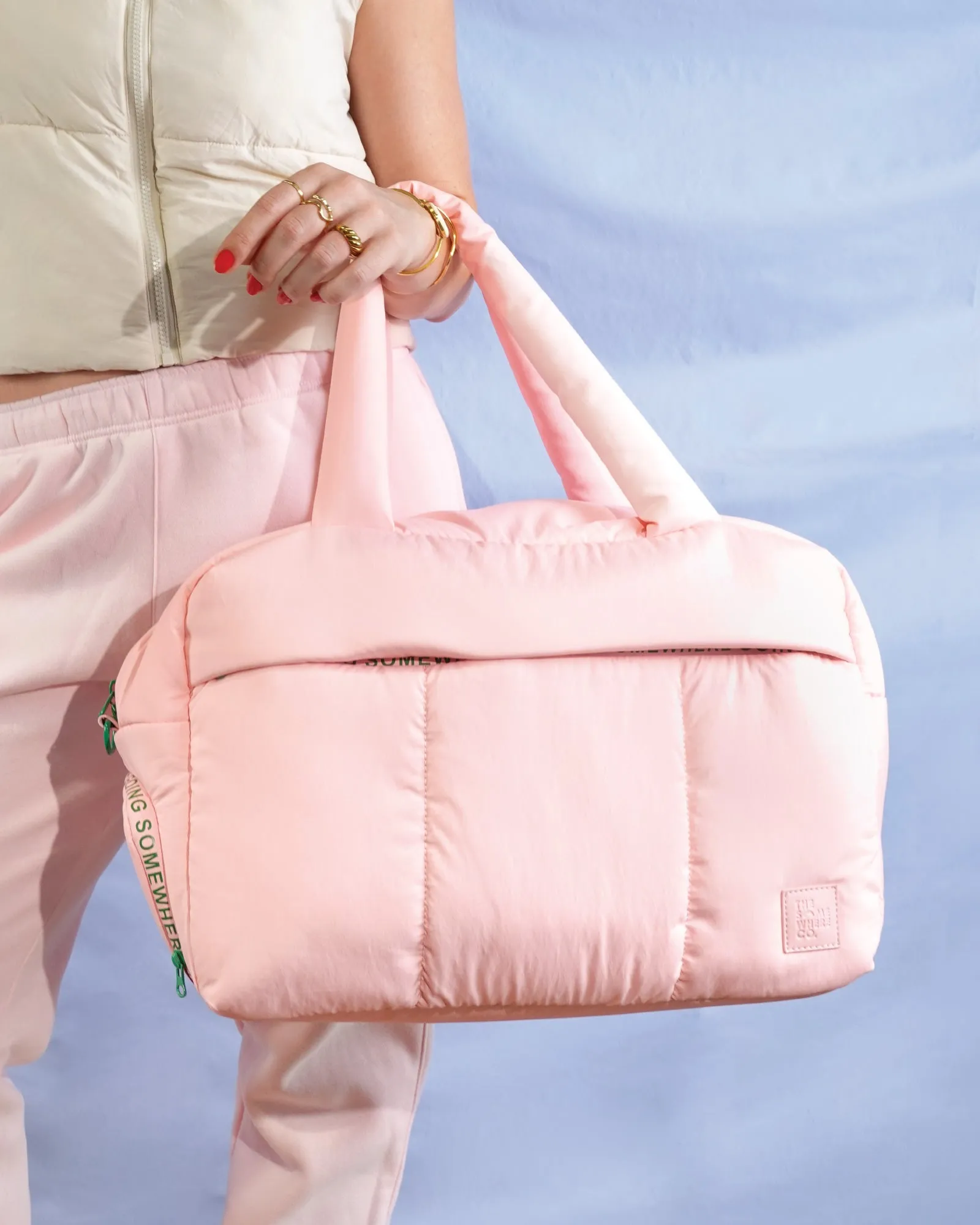 Baby Pink Marshmallow Duffle Bag