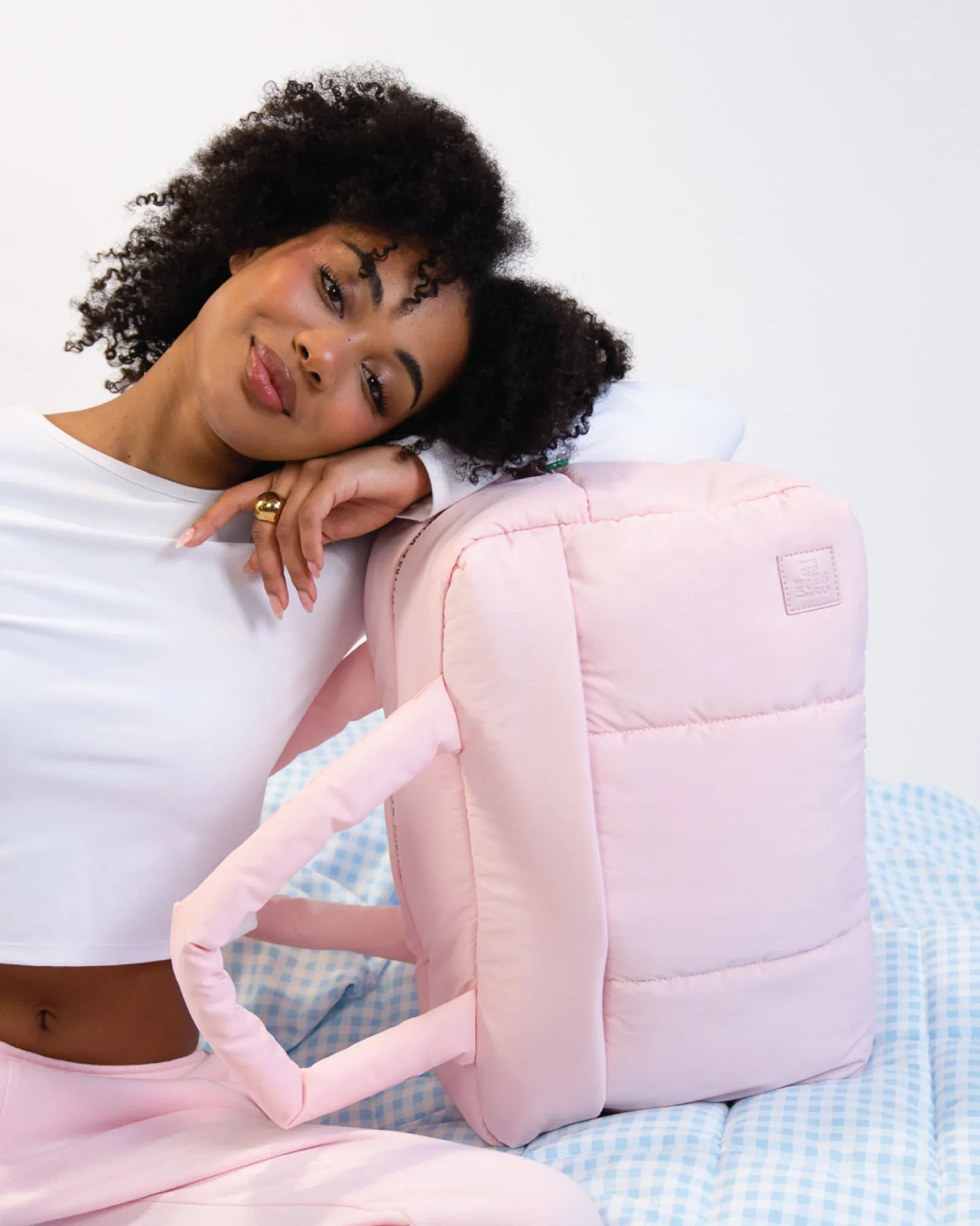 Baby Pink Marshmallow Duffle Bag