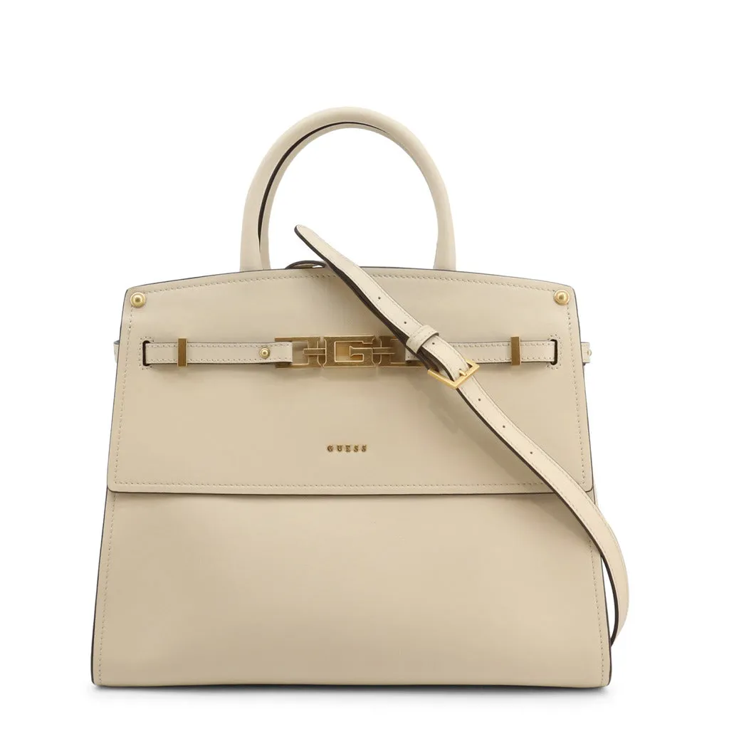 Beige Logo Padlock Handbag