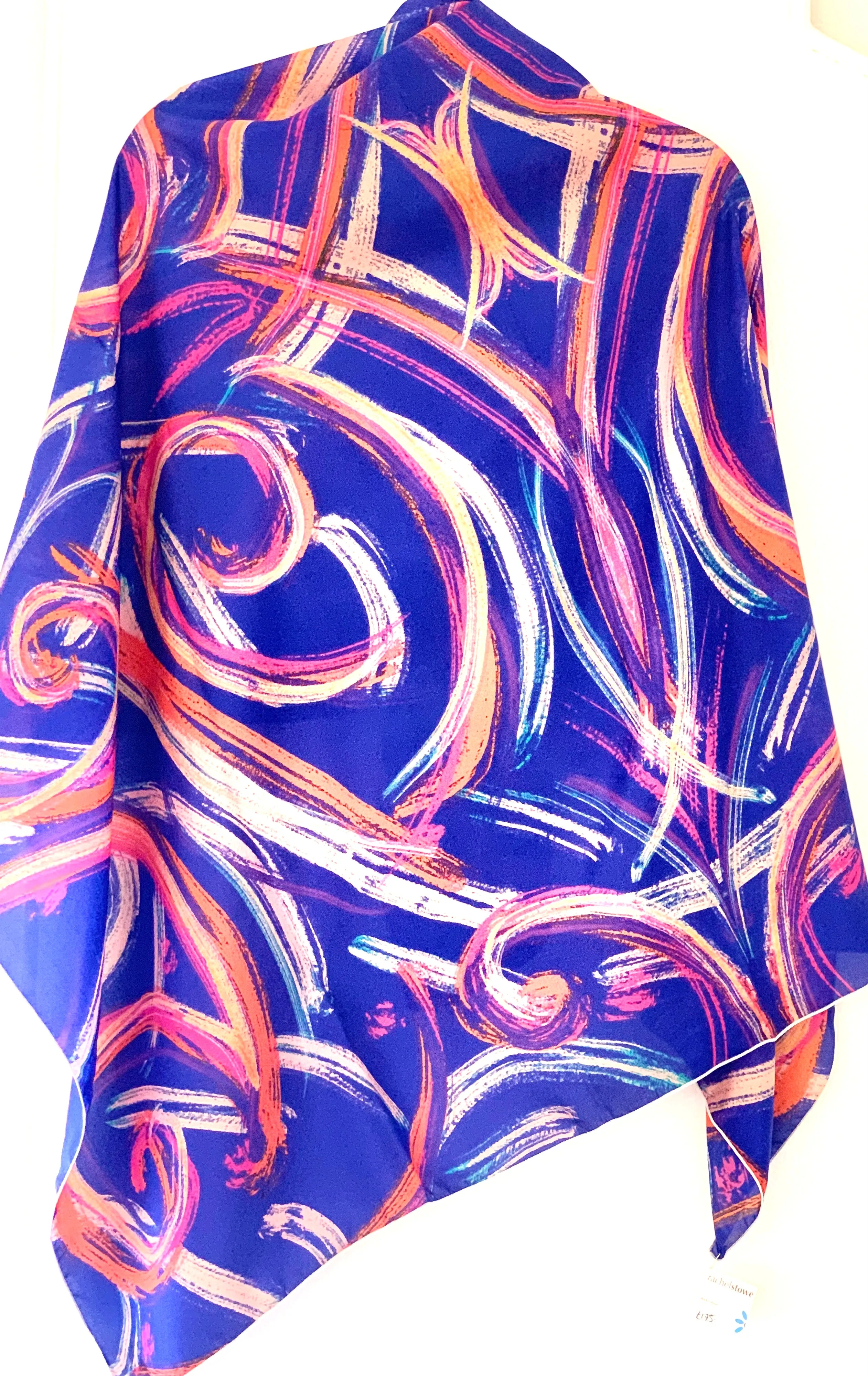 Blue Hawaii Silk Scarf