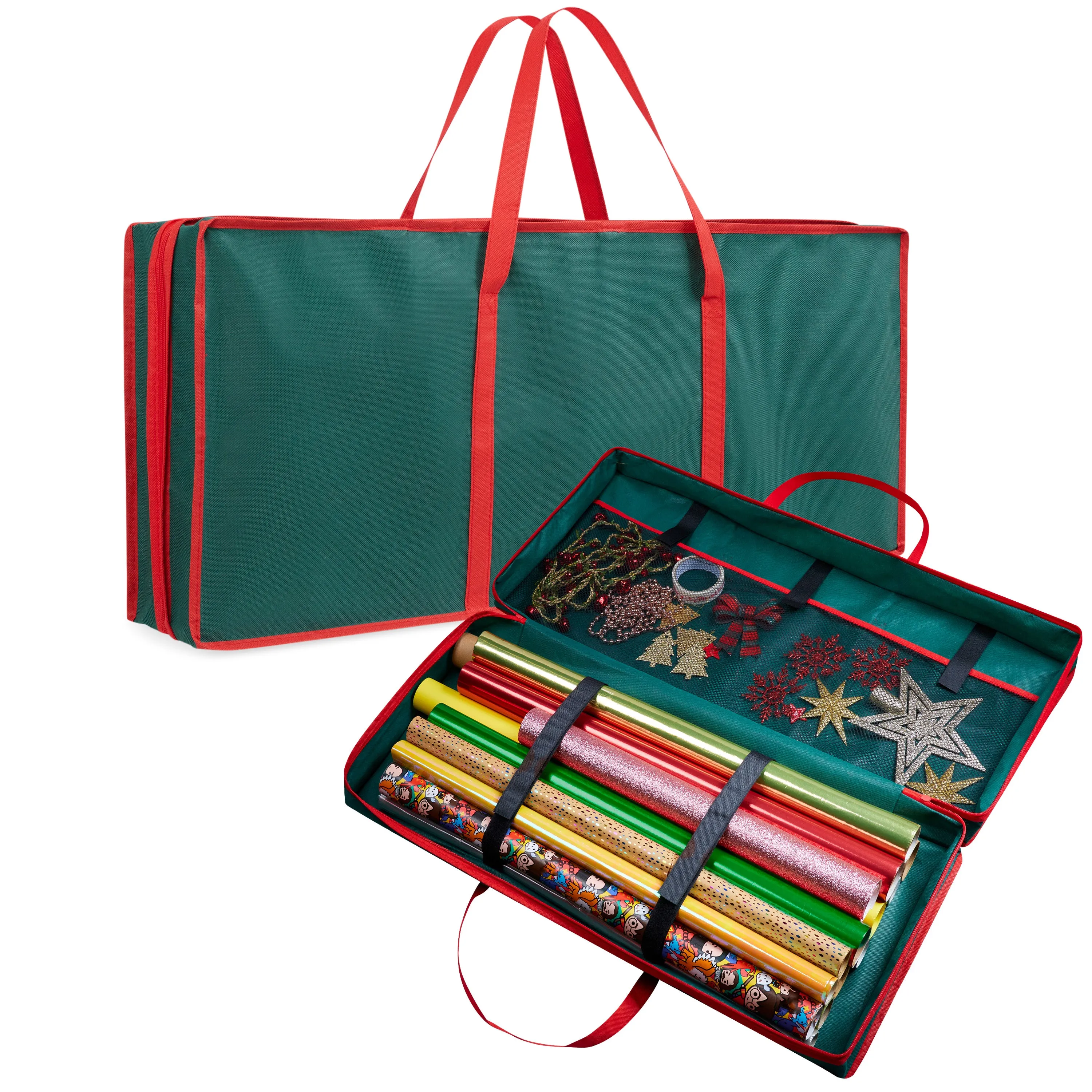 Christmas Tree Storage Bag - Zipped Christmas Storage Tree Bag - Green 82cm