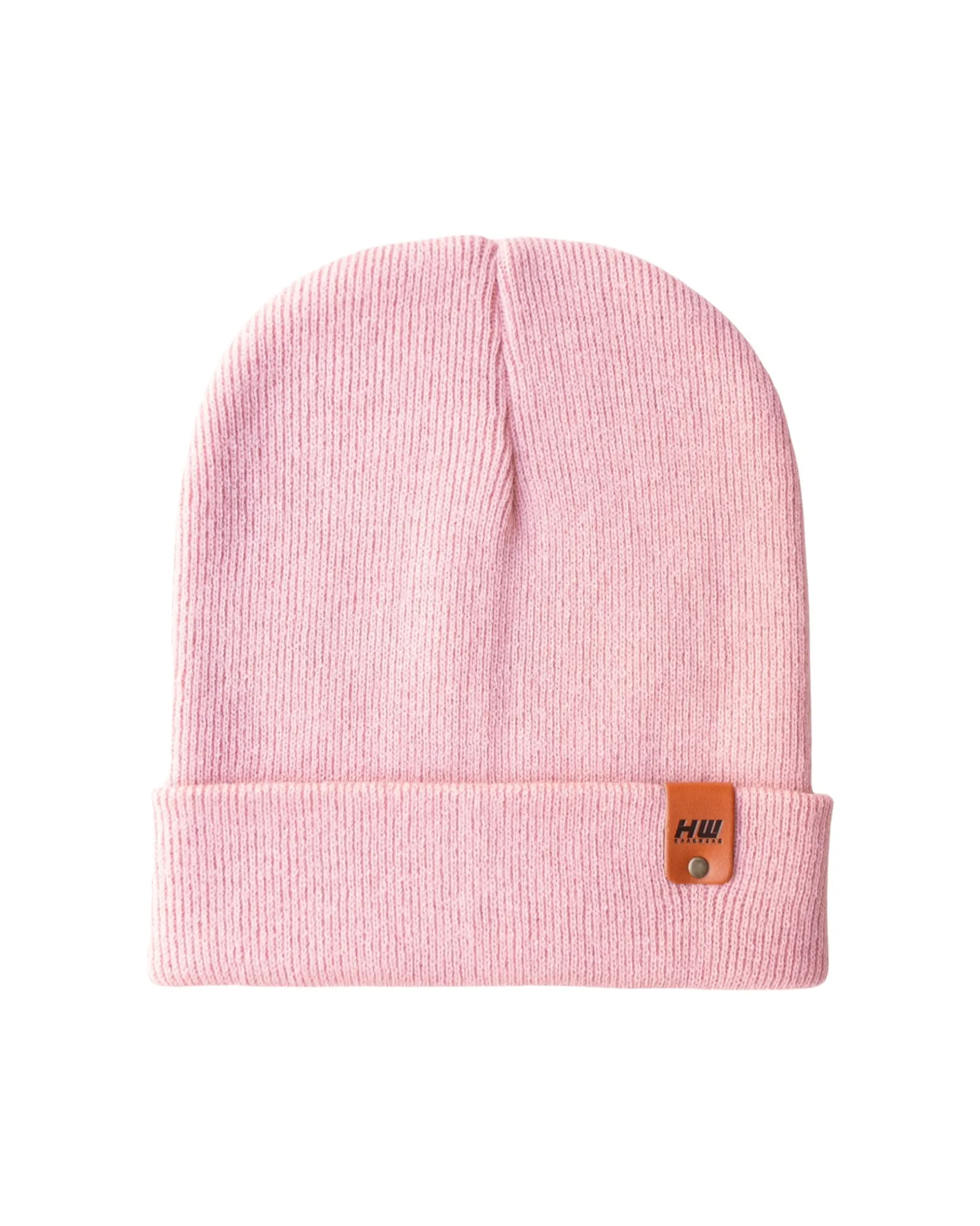 CTD107 HAAKWEAR Knit Cuffed Beanie / Hat - Pearl Pink, Made in USA