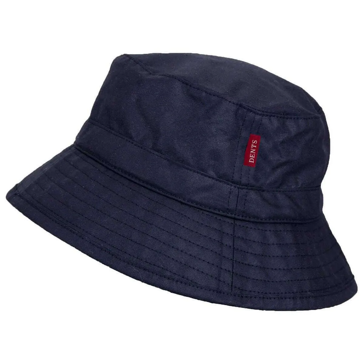 Dents Dora Waxed Cotton Bucket Hat - Navy