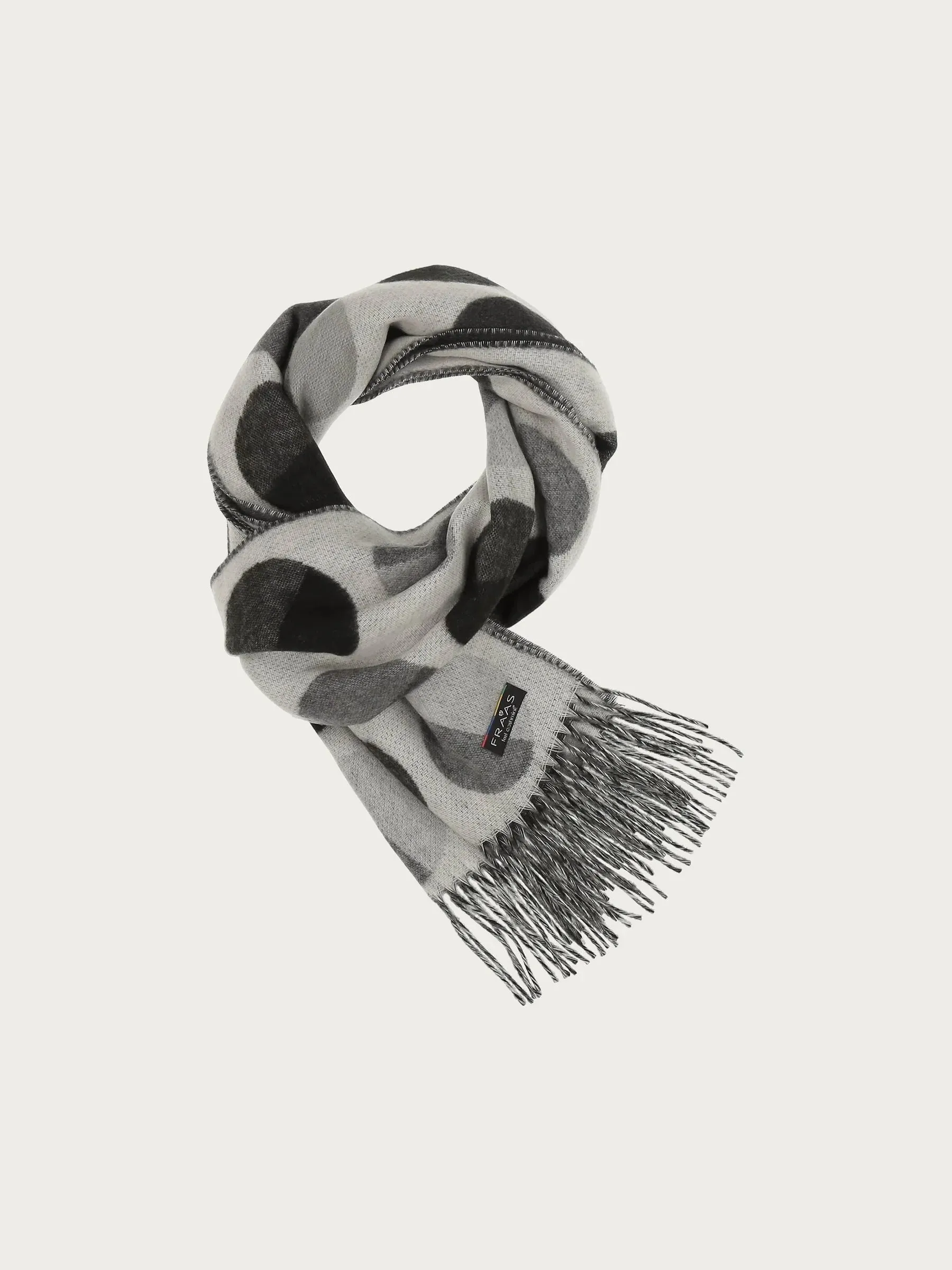 Fraas Divided Dots Woven Cashmink Scarf