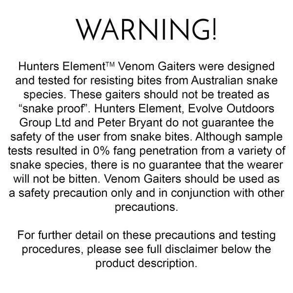 HUNTERS ELEMENT VENOM GAITER V2 SLATE