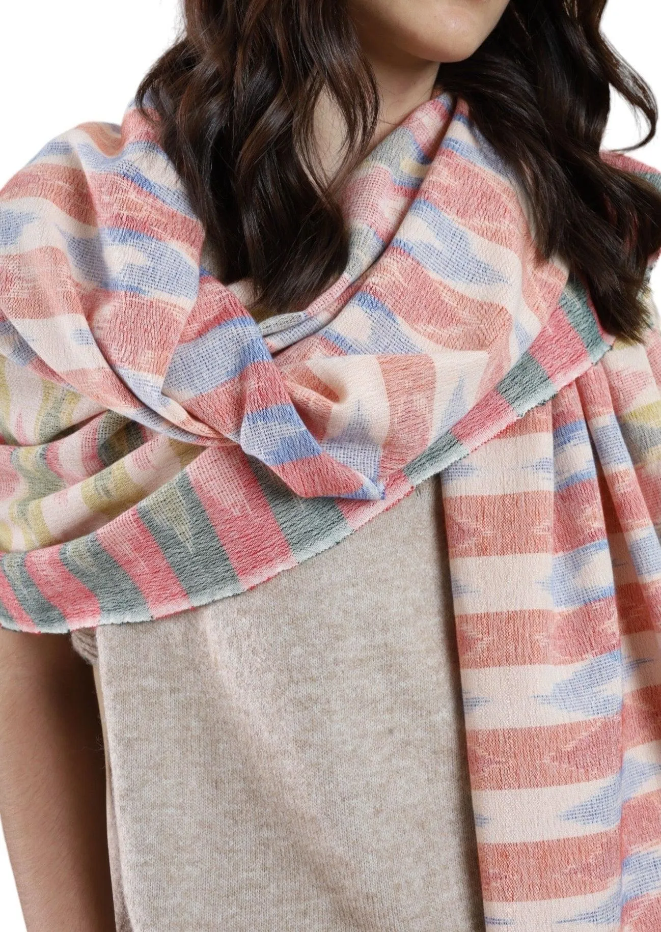 IKAT WRAP  RED GREEN BLUE