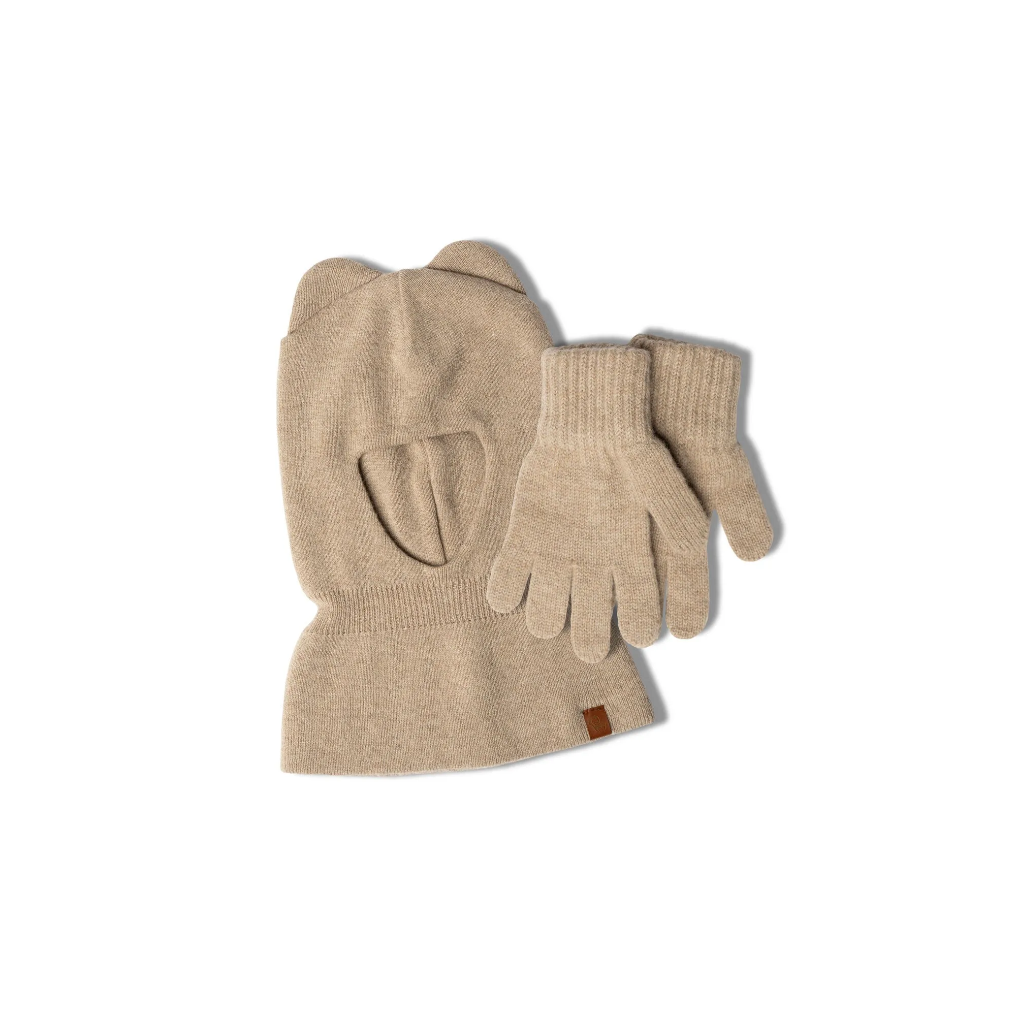 Kids' Knit Balaclava & Gloves Merino & Cashmere 2-Piece