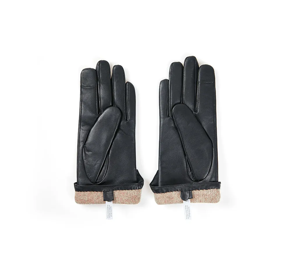 Ladies Sheepskin Wool Leather Gloves Belinda