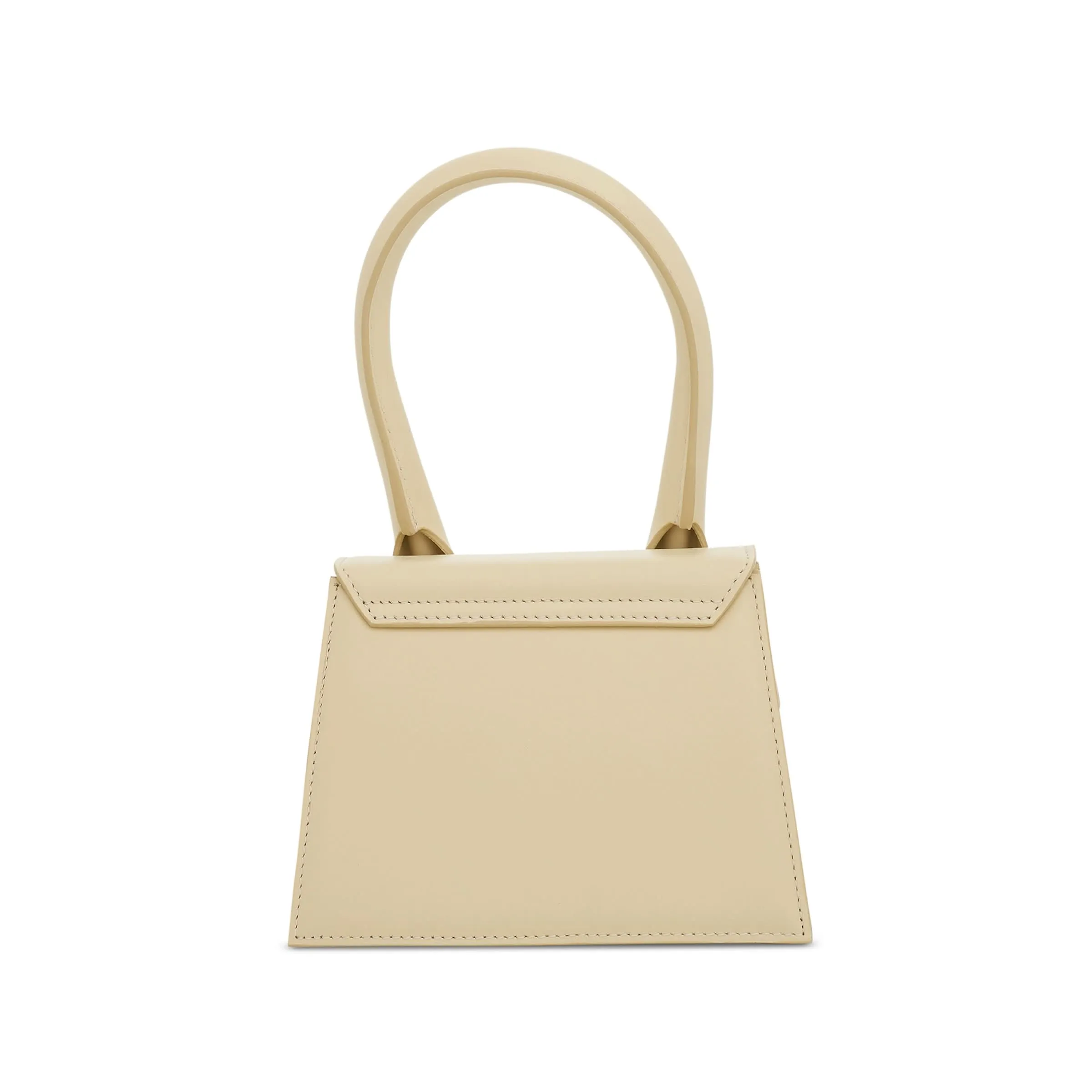 Le Chiquito Moyen Leather Bag in Ivory