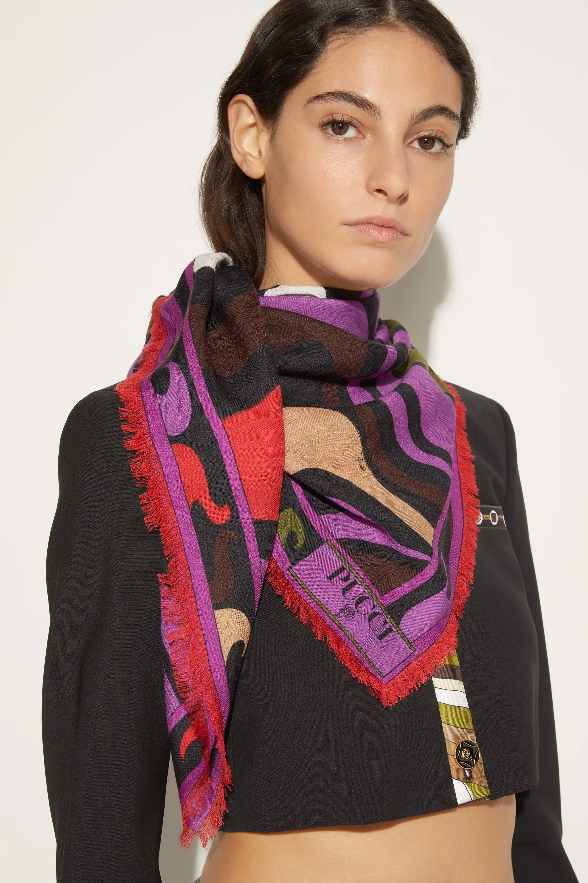 Marmo-Jacquard Large Scarf