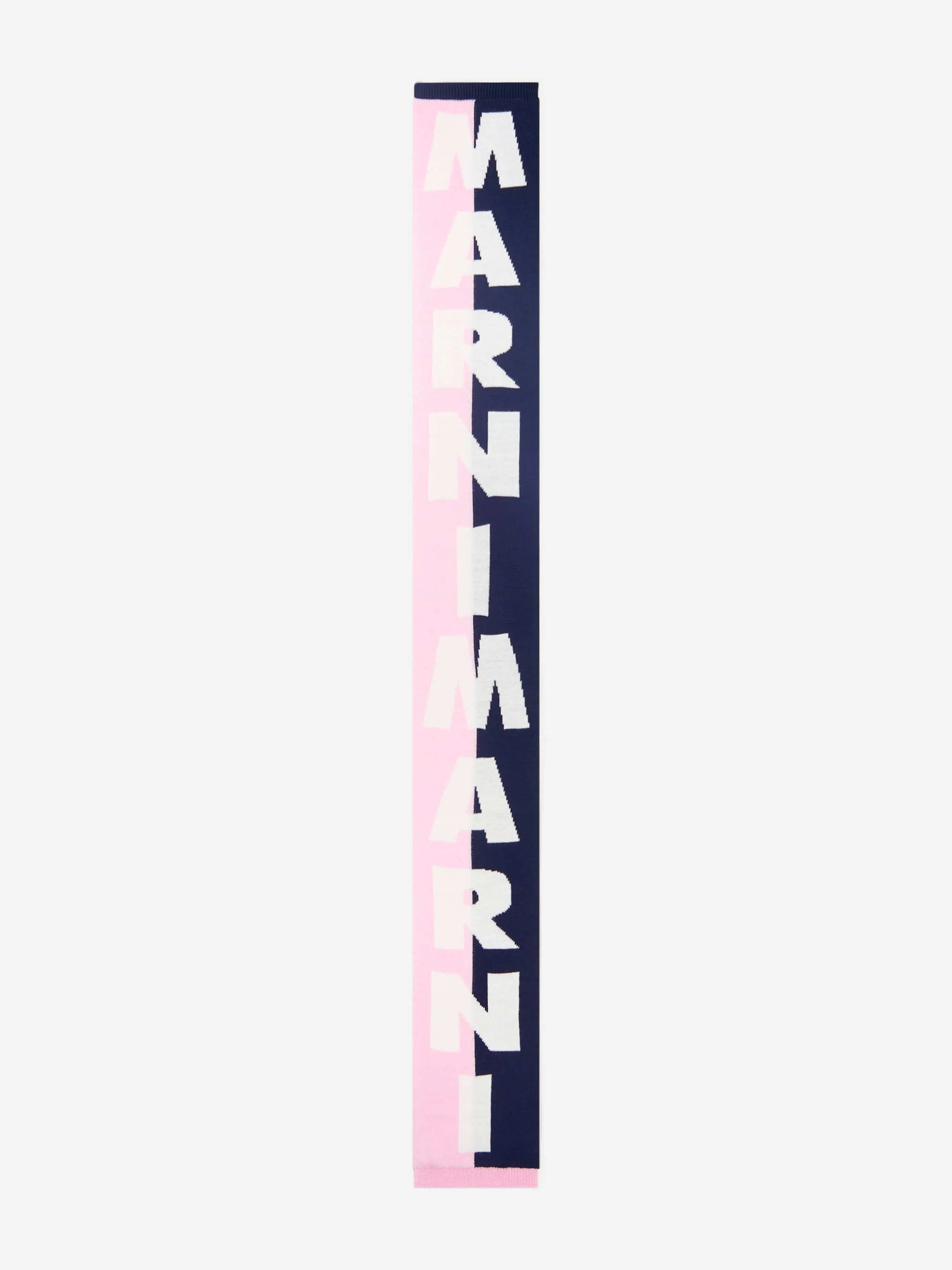 MARNI Girls Wool Logo Scarf