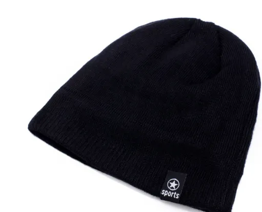 Men's Plush Thick Woolen Warm Knitted Hat