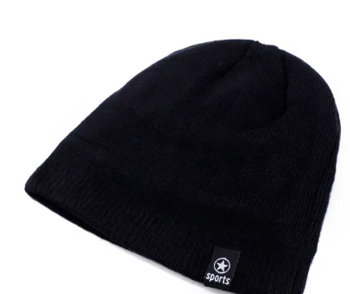 Men's Plush Thick Woolen Warm Knitted Hat