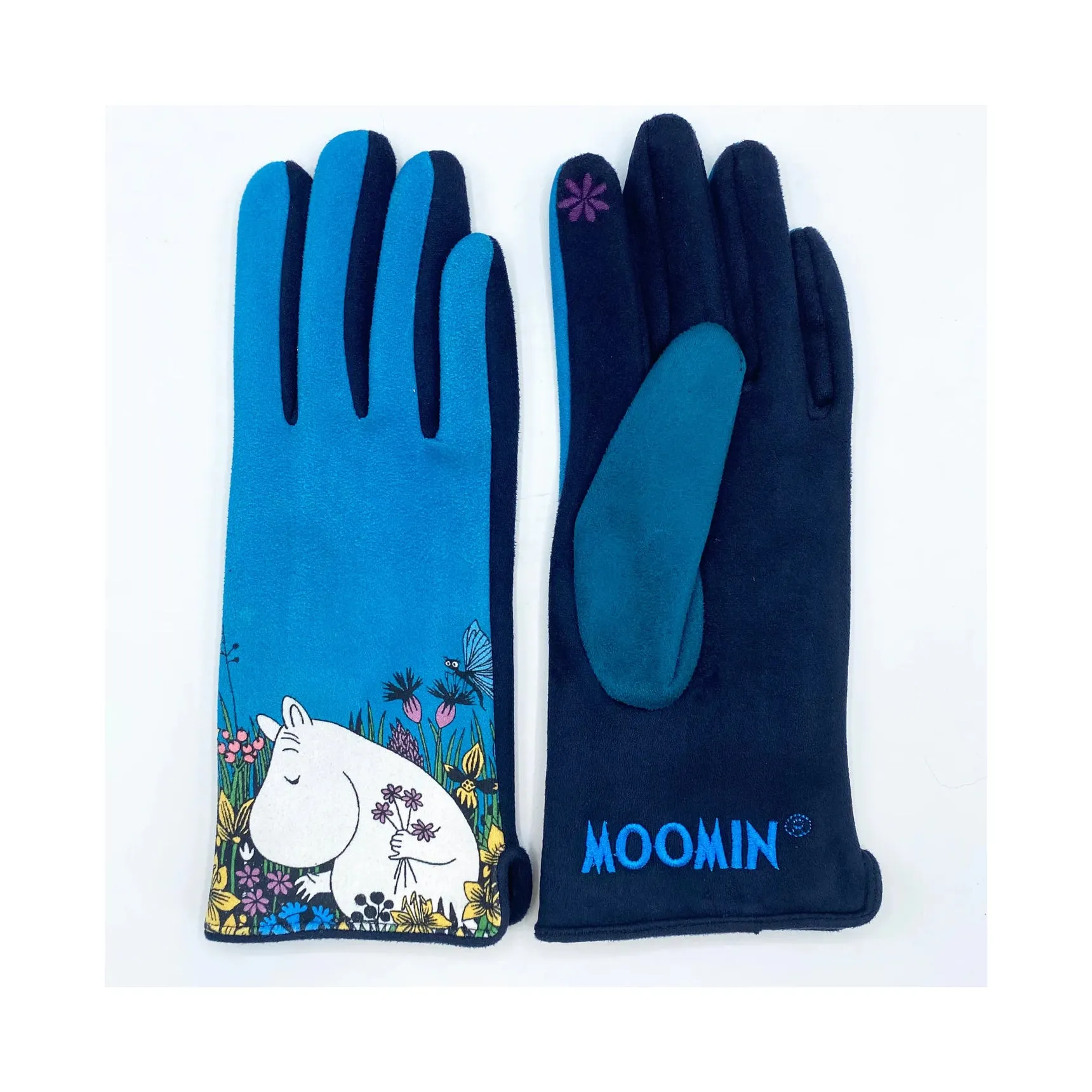 Moomin Gloves Picking Flowers