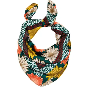 Multi Daisy Flower Print Scarf