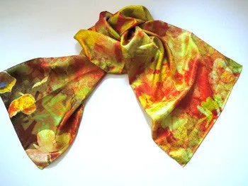 Pangborn Golden Vibes XL Oblong Silk Scarf