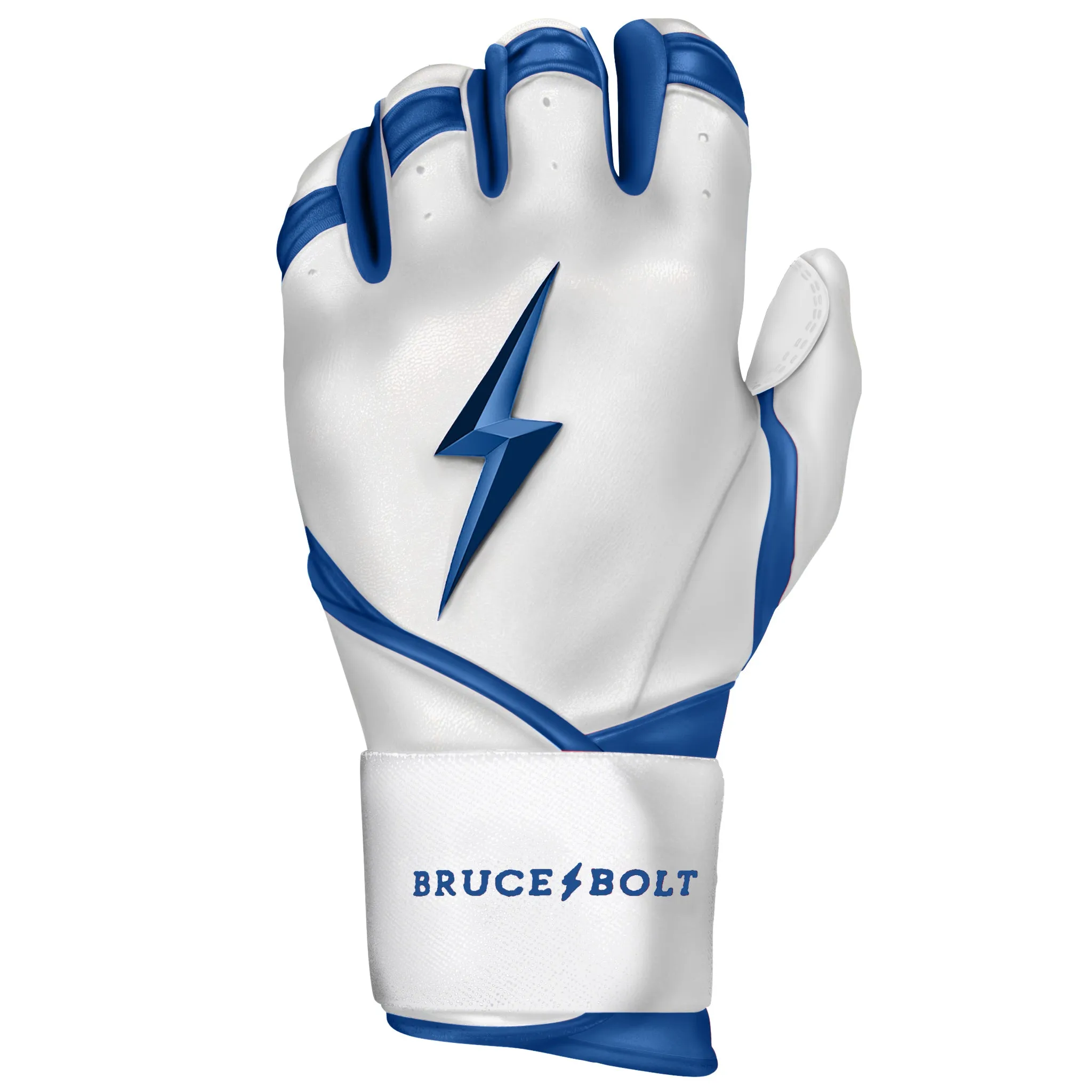 PREMIUM PRO CHROME Series Long Cuff Batting Gloves | ROYAL