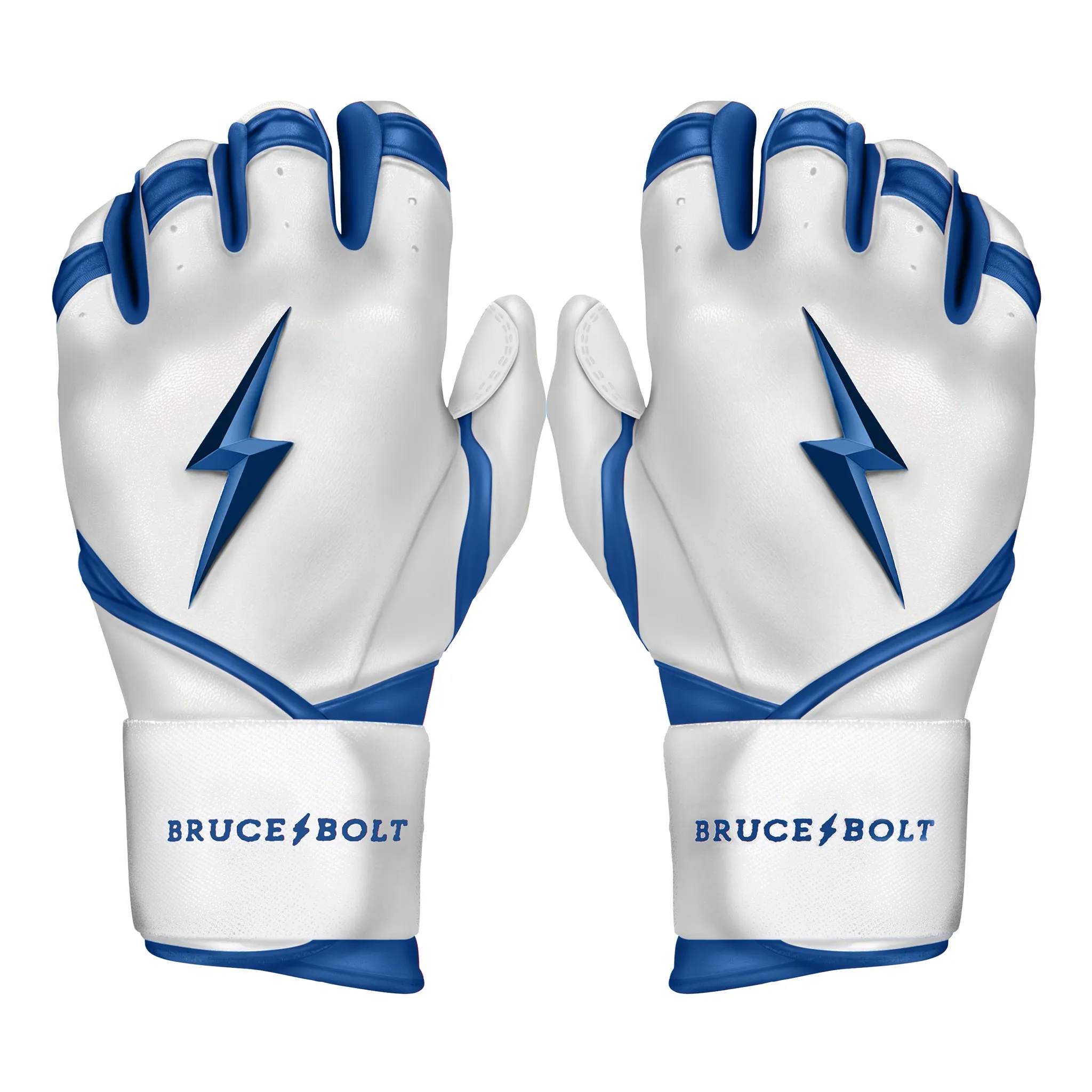 PREMIUM PRO CHROME Series Long Cuff Batting Gloves | ROYAL